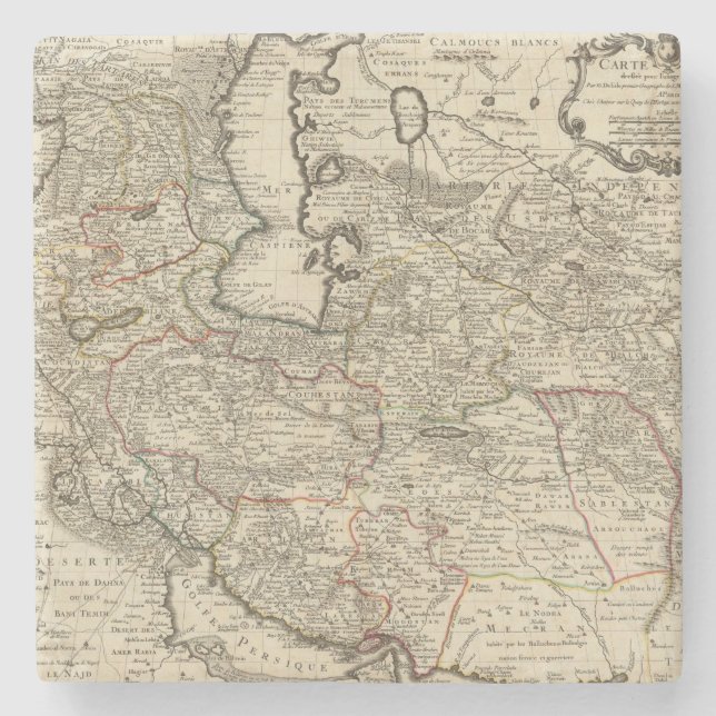 Der Iran, Afghanistan, Pakistan Steinuntersetzer (Vorderseite)