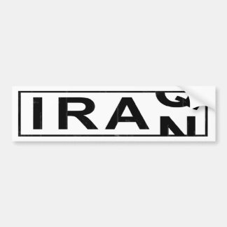 Der Iran der Irak Autoaufkleber