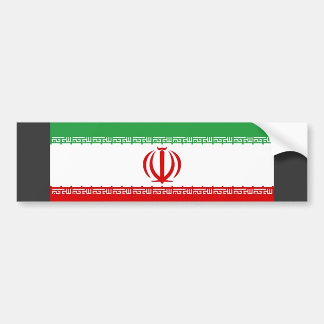 Der Iran-Flagge Autoaufkleber (Vorne)