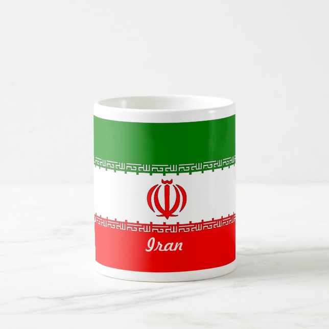 Der Iran-Flaggen-Tasse Kaffeetasse (Mittel)