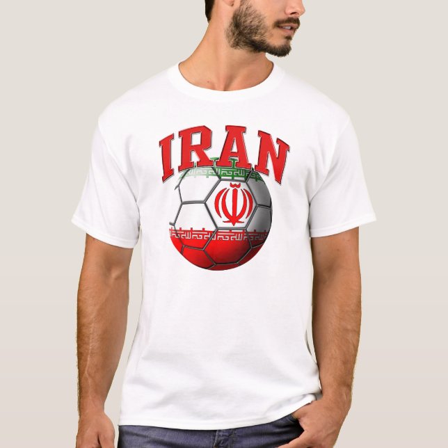 Der Iran-Fußball-Ball-T - Shirt (Vorderseite)