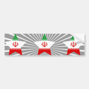 Der Iran-Stern Autoaufkleber