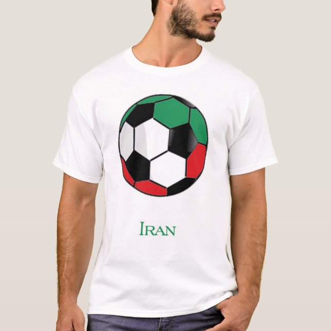 Der Iran-Weltmeisterschaft-Fußball-T - Shirt (Vorderseite)