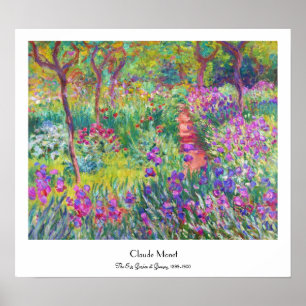 Der Iris-Garten bei Giverny Claude Monet cool, Poster
