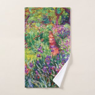 Der Iris-Garten durch Claude Monet Handtuch
