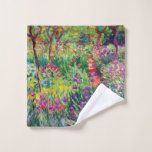 Der Iris-Garten durch Claude Monet Waschlappen<br><div class="desc">Besichtigen Sie bitte meinen Speicher für interessanteren Entwurf und mehr Farbeauserlesenes => zazzle.com/colorfulworld*</div>