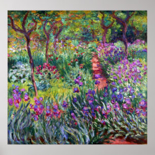 Der Iris-Garten in Giverny, Claude Monet Poster