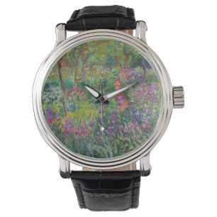 Der Iris-Garten in Giverny von Claude Monet Armbanduhr