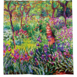 Der Iris-Garten in Giverny von Claude Monet Duschvorhang
