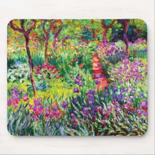 Der Iris-Garten in Giverny von Claude Monet Mousepad