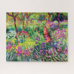 Der Iris-Garten in Giverny von Claude Monet Puzzle<br><div class="desc">Besuchen Sie bitte meinen Laden für interessanteres Design und mehr Farbwahl => zazzle.com/iwheels*</div>