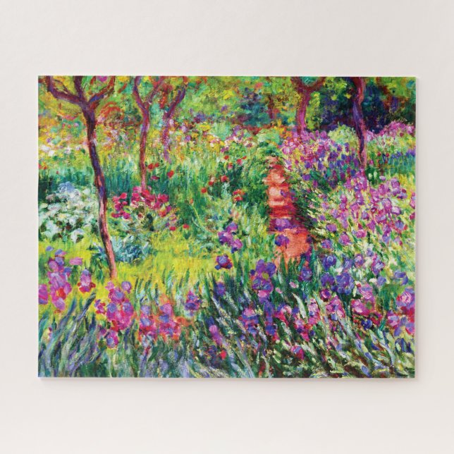 Der Iris-Garten in Giverny von Claude Monet Puzzle (Horizontal)