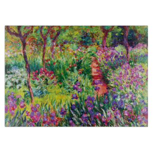 Der Iris-Garten in Giverny von Claude Monet Schneidebrett