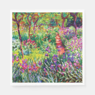 Der Iris-Garten in Giverny von Claude Monet Serviette