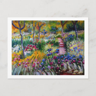 Der Iris-Garten von Claude Monet Postkarte