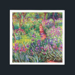 Der Iris-Garten von Claude Monet Serviette<br><div class="desc">Der Iris-Garten in Giverny von Claude Monet. Besuchen Sie bitte meinen Laden für interessanteres Design und mehr Farbwahl => zazzle.com/colorfulworld*</div>