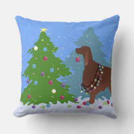 Der irische Baum im Wald Kissen