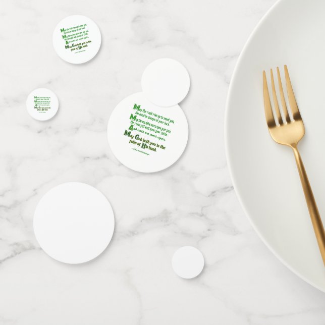 Der irische Segen lässt den Weg aufsteigen, um dic Konfetti (Gruppe)