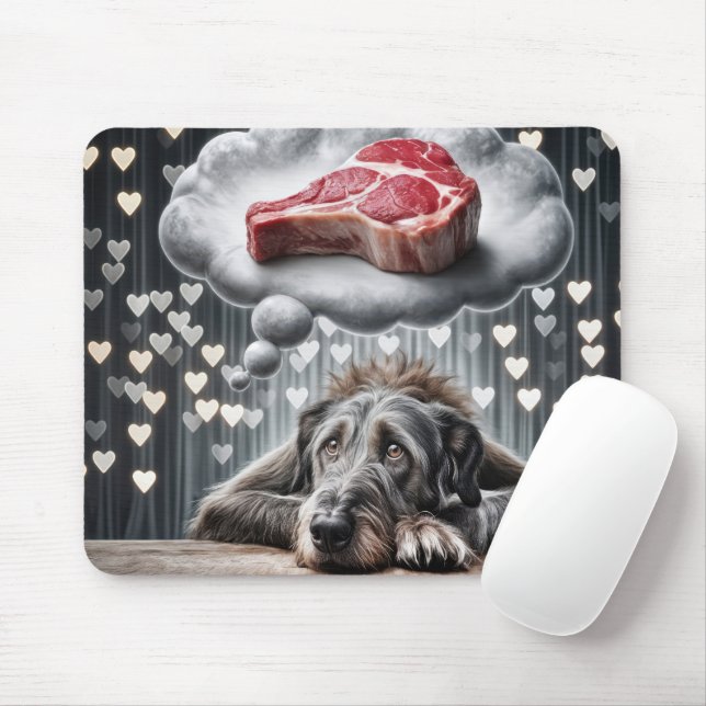Der irische Wolfhound-Traum Mousepad (Mit Mouse)