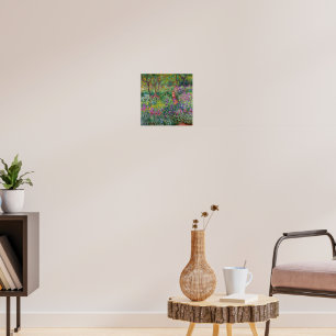 Der Irisgarten in Giverny von Claude Monet Poster