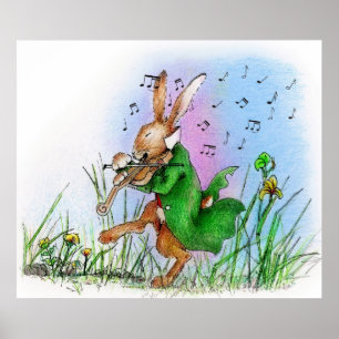 DER IRISH HARE POSTER