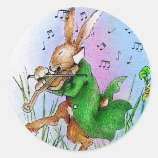 DER IRISH HARE RUNDER AUFKLEBER