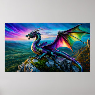 Der irritierende Drache bewacht sein Land Poster
