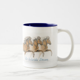 Der isländische Traum ~ Wrap around Mug Zweifarbige Tasse
