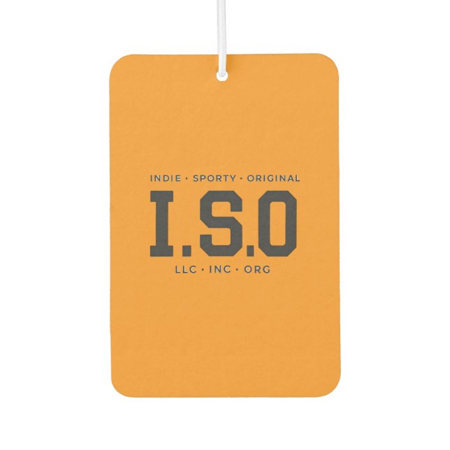 Der ISO-Hut Autolufterfrischer (Vorderseite)