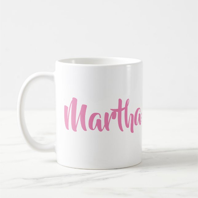Der ist ich. Martha in der rosa Kaffee-Tasse Kaffeetasse (Links)