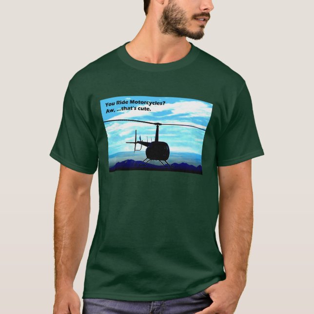 Der ist niedlicher Hubschrauber T-Shirt (Vorderseite)