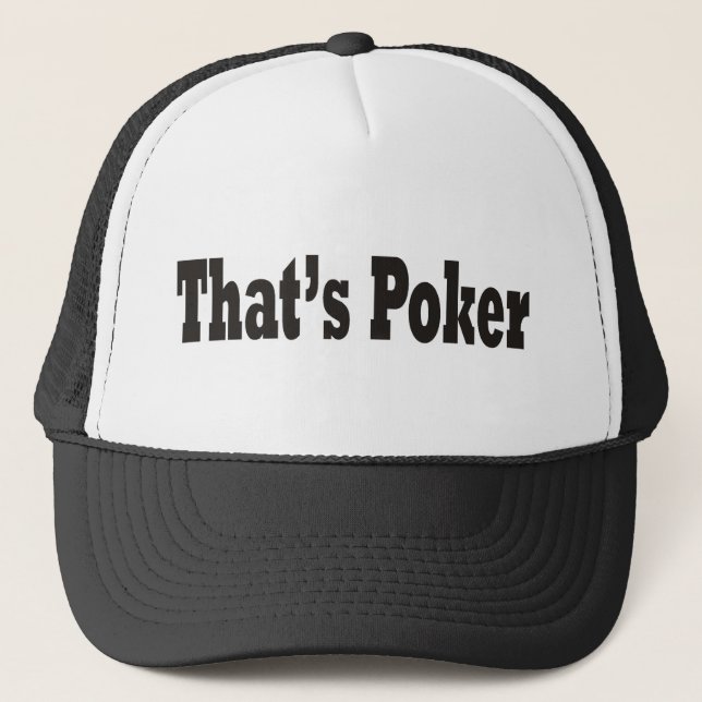 Der ist Poker Truckerkappe (Vorderseite)