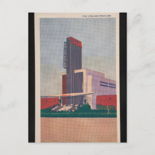 Der italienische Pavillon Chicago Weltmesse 1933 Postkarte