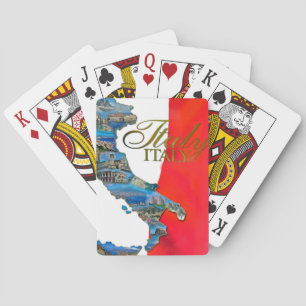 Der italienische "Stiefel " Spielkarten