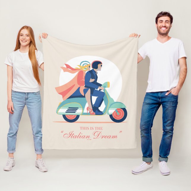 Der italienische Traum - der weiße Lotus Fleecedecke (Beispiel)