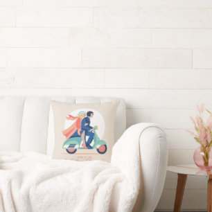 Der italienische Traum - der weiße Lotus Kissen