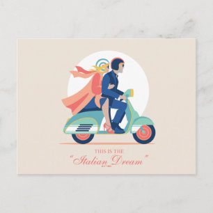 Der italienische Traum - der weiße Lotus Postkarte