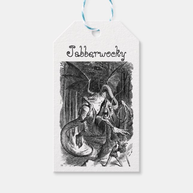 Der Jabberwocky Geschenkanhänger (Vorderseite)