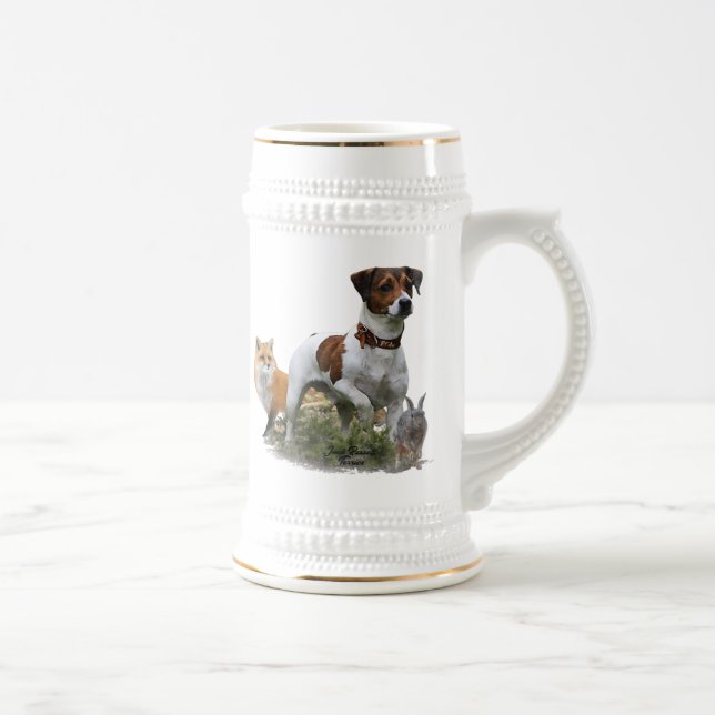 Der Jack Russell Terrier , Art Bierglas (Rechts)