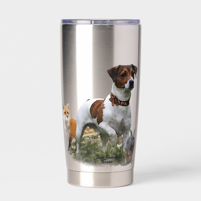 Der Jack Russell Terrier , Art Thermobecher (Rückseite)