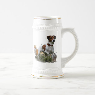 Der Jack Russell Terrier, Kunst Bierglas