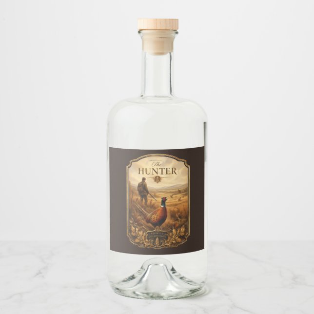 Der Jäger Alkoholflaschenetikett (Vorderseite)