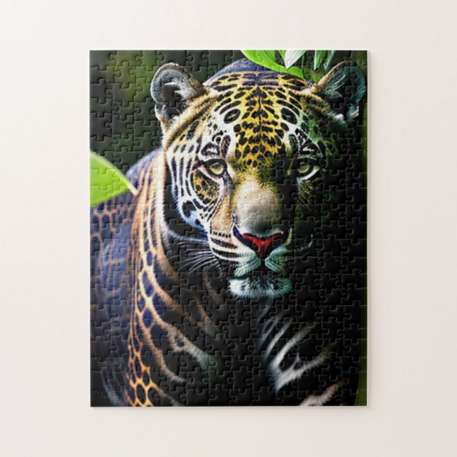 Der Jaguar - Der feurige Dschungel-Raubtier Puzzle (Vertikal)