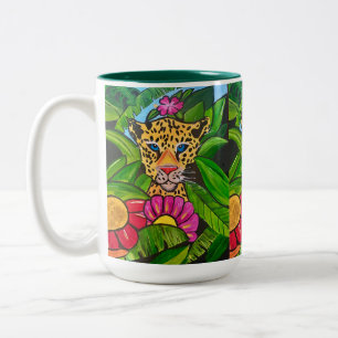 Der Jaguar Zweifarbige Tasse