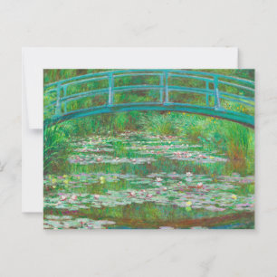 Der japanische Footbridge Claude Monet Postkarte