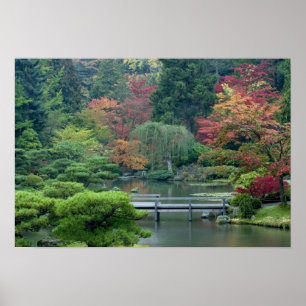 Der japanische Garten im Washington Park Poster