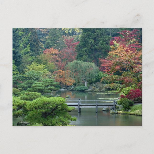 Der japanische Garten im Washington Park Postkarte (Vorderseite)