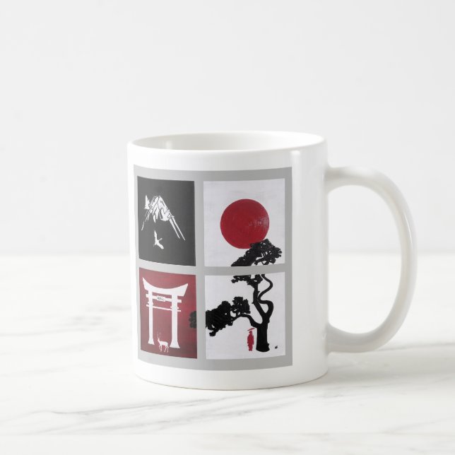 Der japanische Geist Gemälde von Alfred Fox Kaffeetasse (Rechts)