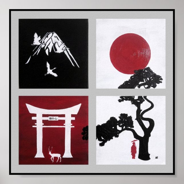 Der japanische Geist Gemälde von Alfred Fox Poster (Vorne)