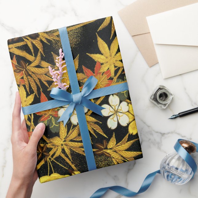 Der japanische Herbst lässt antike, klassische Kun Geschenkpapier (Schenken)